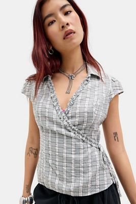 Kimchi Blue Dora Wrap Blouse