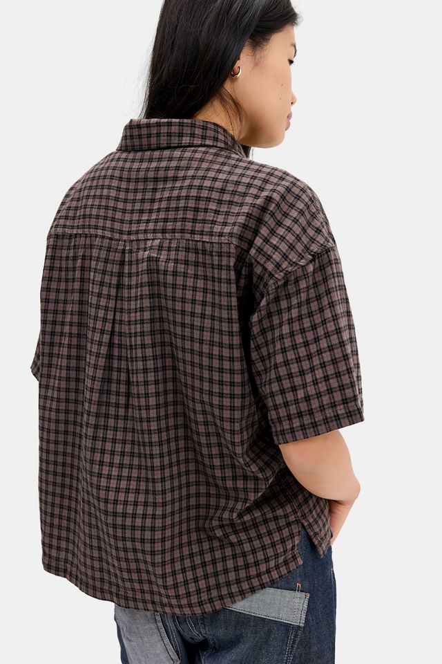 BDG Check Boxy Skate Shirt #3