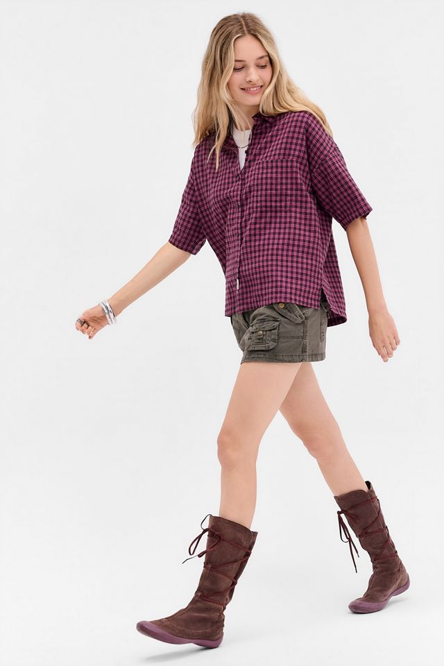 Chemise ample à carreaux BDG #1