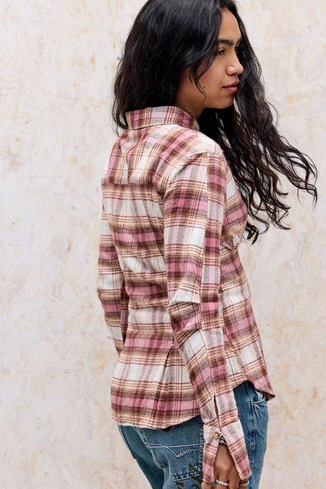 BDG Raph Check Cinched Waist Shirt #3