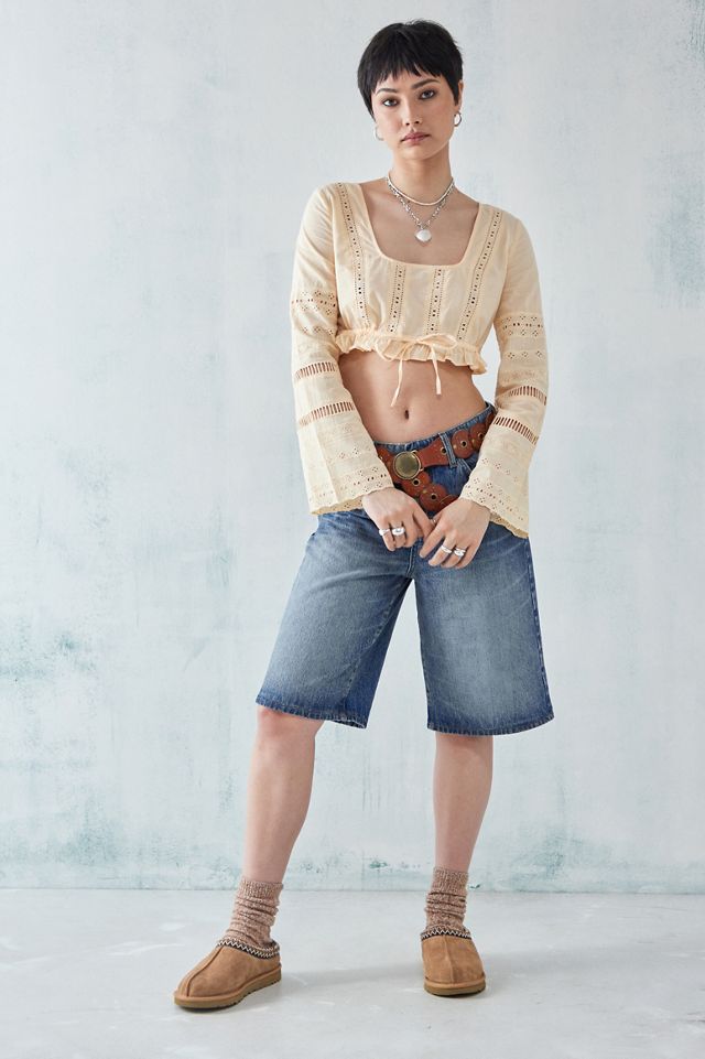 Blouse courte broderie UO Scarlett #6