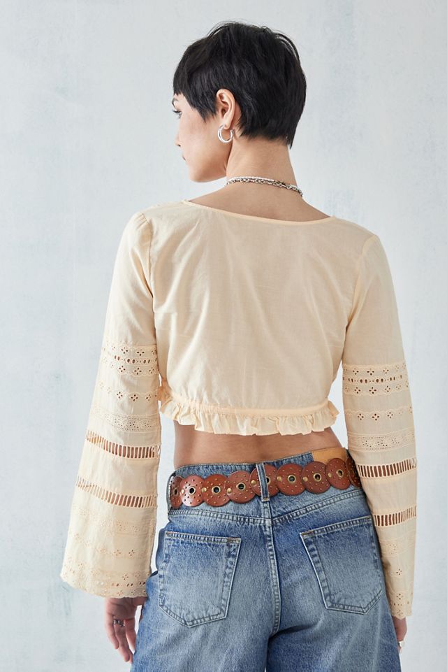 Blouse courte broderie UO Scarlett #8