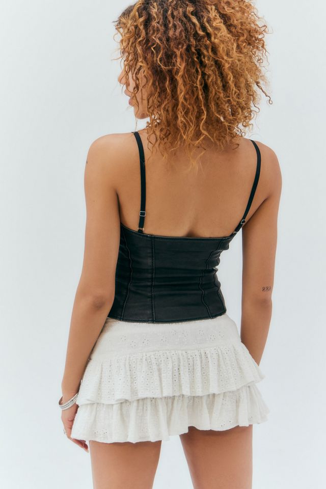 UO PU Punk Lace-Up Corset Top  #3
