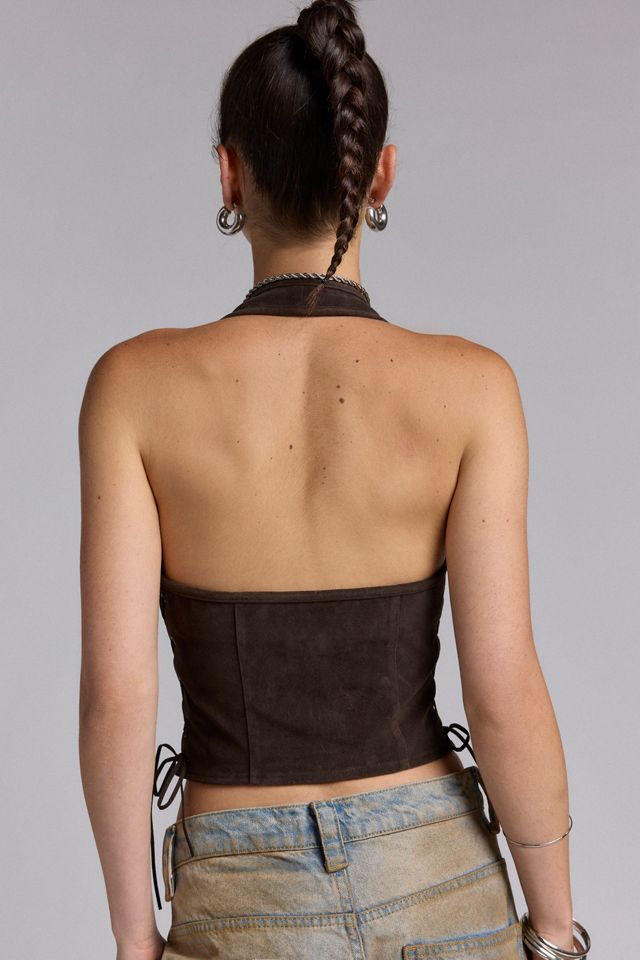 Silence + Noise Addison Faux Suede Vest #3