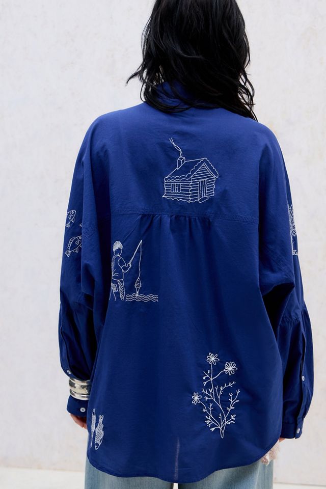BDG Alex Embroidered Shirt #3