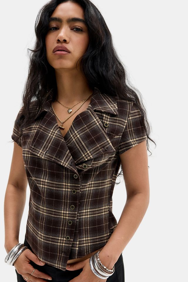 BDG Blake Check Military Shirt #2