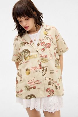 BDG Paige Printed Shirt