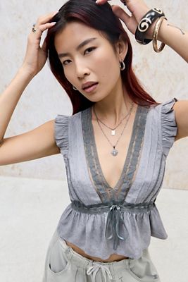 Kimchi Blue Ava Satin Blouse