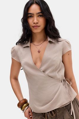 Blusa Envolvente Dora Kimchi Blue