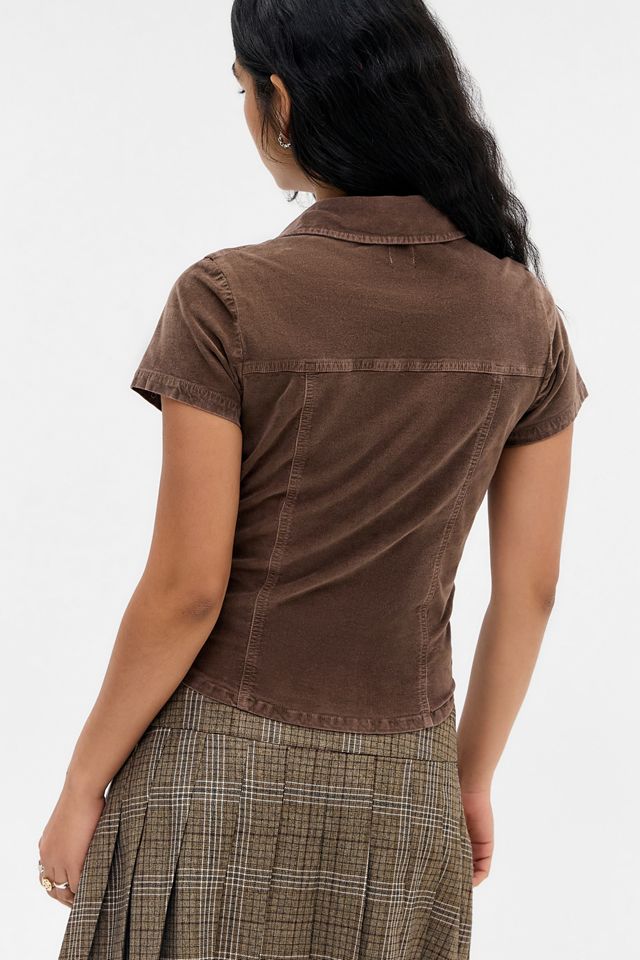 BDG Polly Corduroy Belted Shirt #3