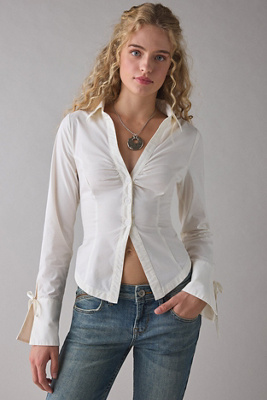 Kimchi Blue Poppy Slim Shirt Página del producto