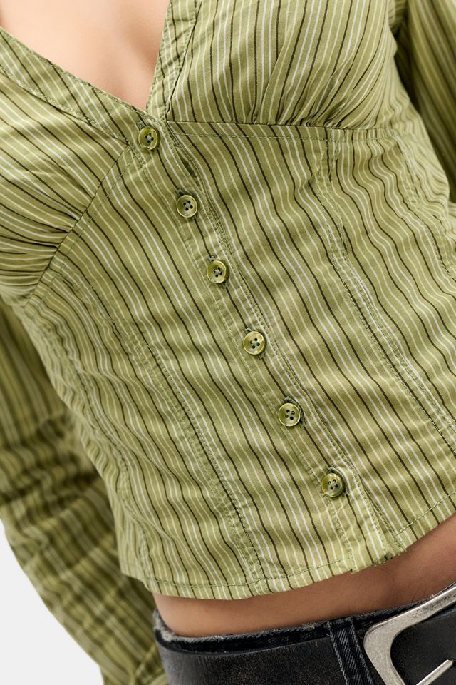 BDG Aria Button-Down Long Sleeve Shirt #2