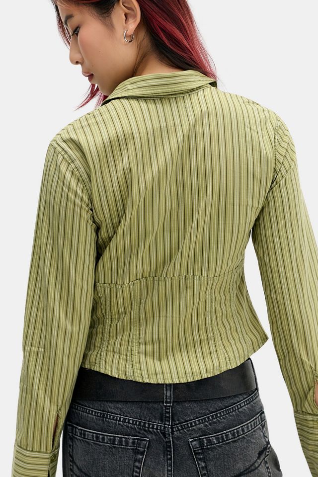 BDG Aria Button-Down Long Sleeve Shirt #3