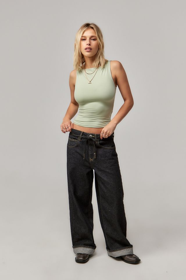 UO Lia Slinky Slash Neck Tank Top #1