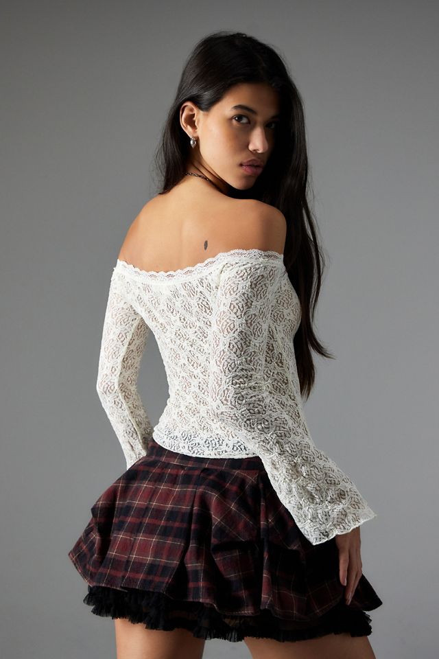 Light Before Dark Rhia Lace Off-The-Shoulder Top #3