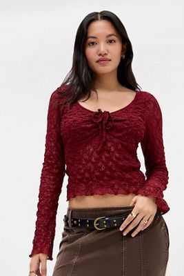 Kimchi Blue Blusa de Encaje Quinn