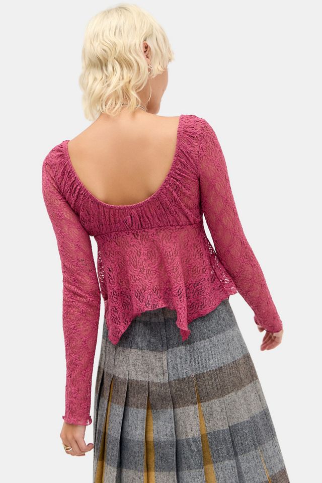 Kimchi Blue Piper Long Sleeve Babydoll Blouse #3