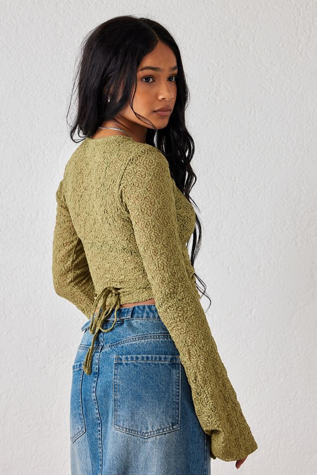 UO Penelope Lace Wrap Top #1