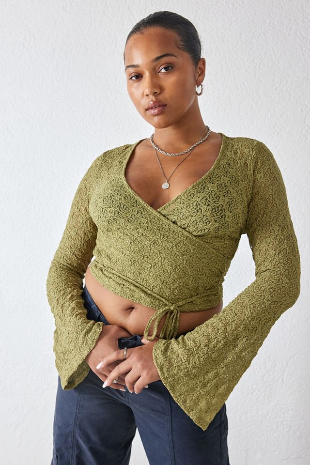 UO Penelope Lace Wrap Top #2