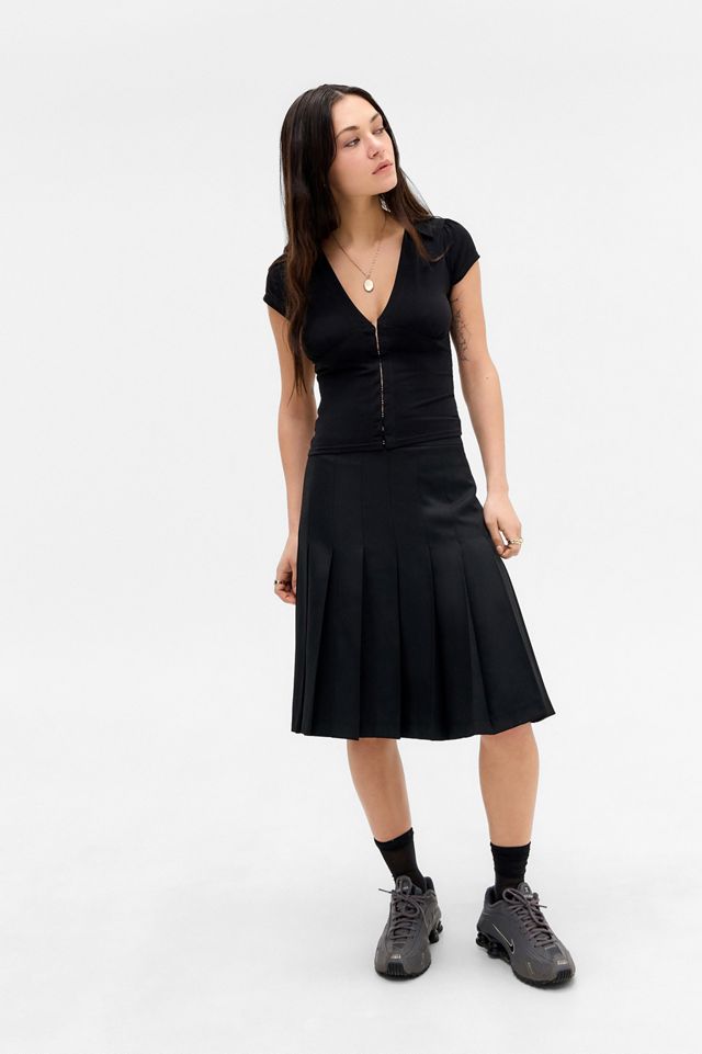 Silence + Noise Loren Hook & Eye Shirt #1