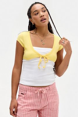 UO Hannah Tie-Front T-Shirt