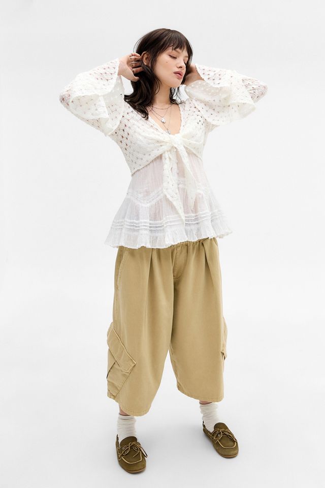 Kimchi Blue Opal Tie-Front Knit Shrug #2