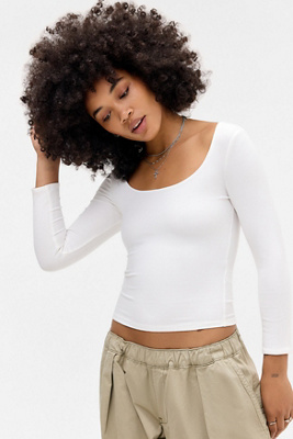 Haut côtelé à manches 3/4 en taille: Small - BDG - Modalova