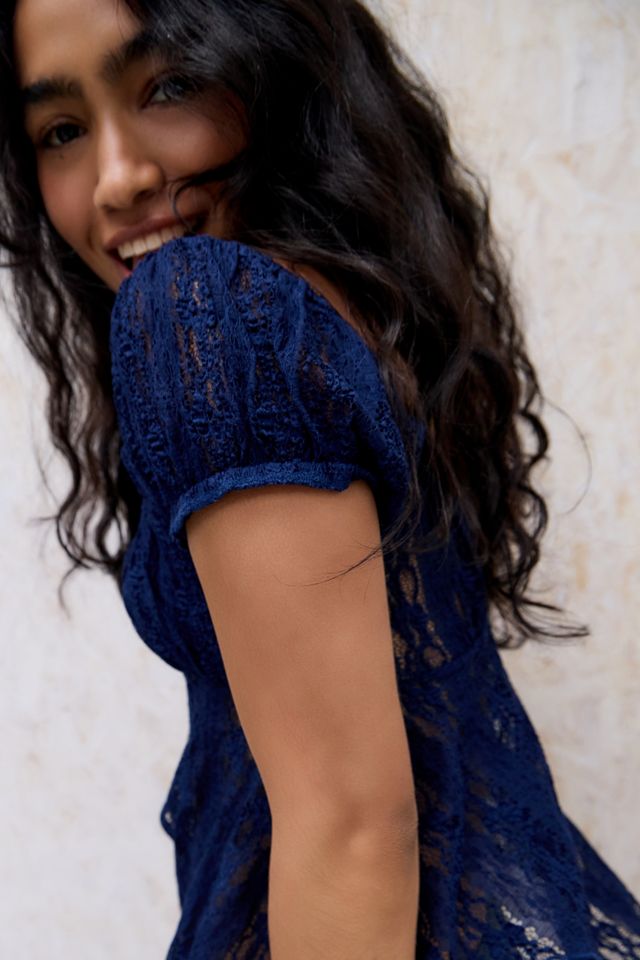 Kimchi Blue Maria Cap Sleeve Babydoll Blouse #1