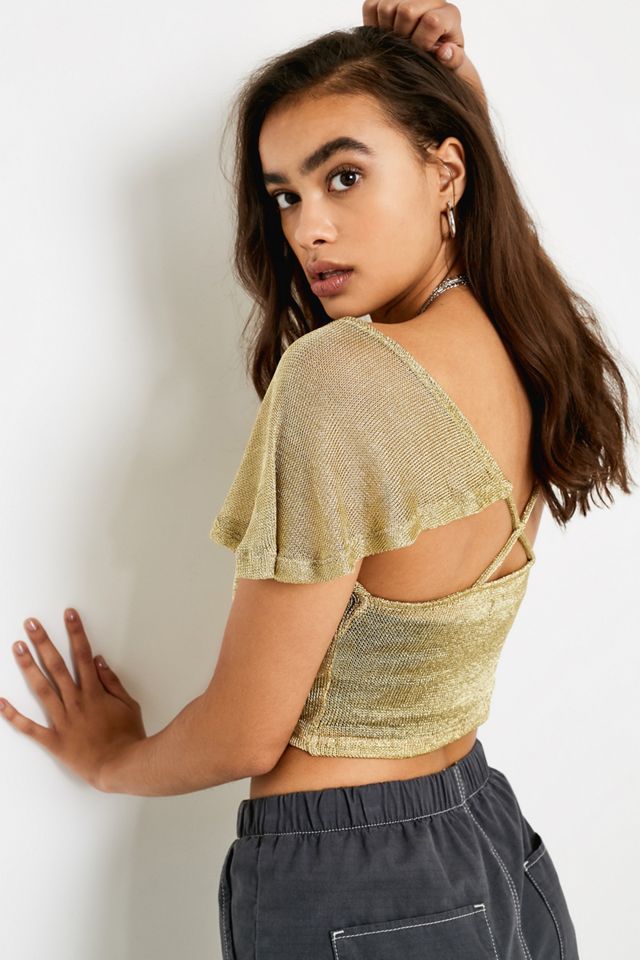 UO - Haut Loretta en tulle métallisé #1