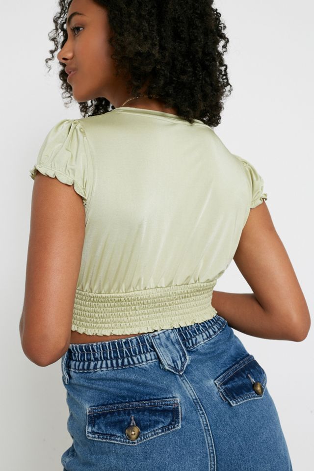 UO Satin Hook & Eye Top #3