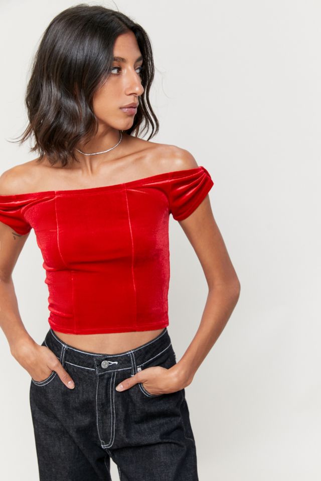 Urban outfitters hotsell off shoulder top