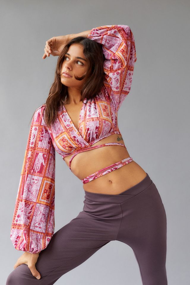 UO Florentina Stampa Wrap Top #3