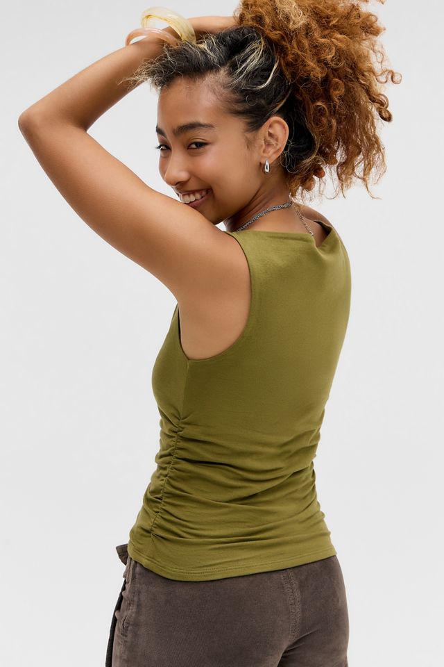 UO Demi Ruched Tank Top #3