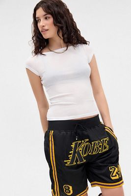 UO Frankie Short Sleeve Slash Top