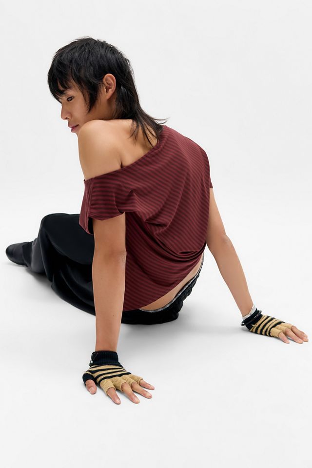 Silence + Noise Olivia Off-Shoulder T-Shirt #5