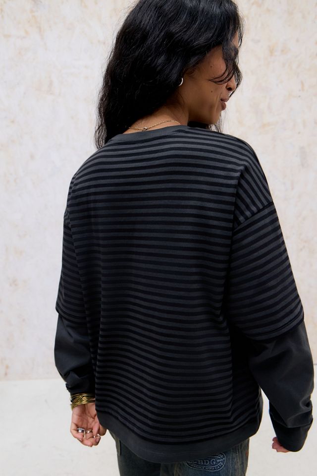 T-Shirt a Maniche Lunghe BDG Arlo a Doppio Strato #3