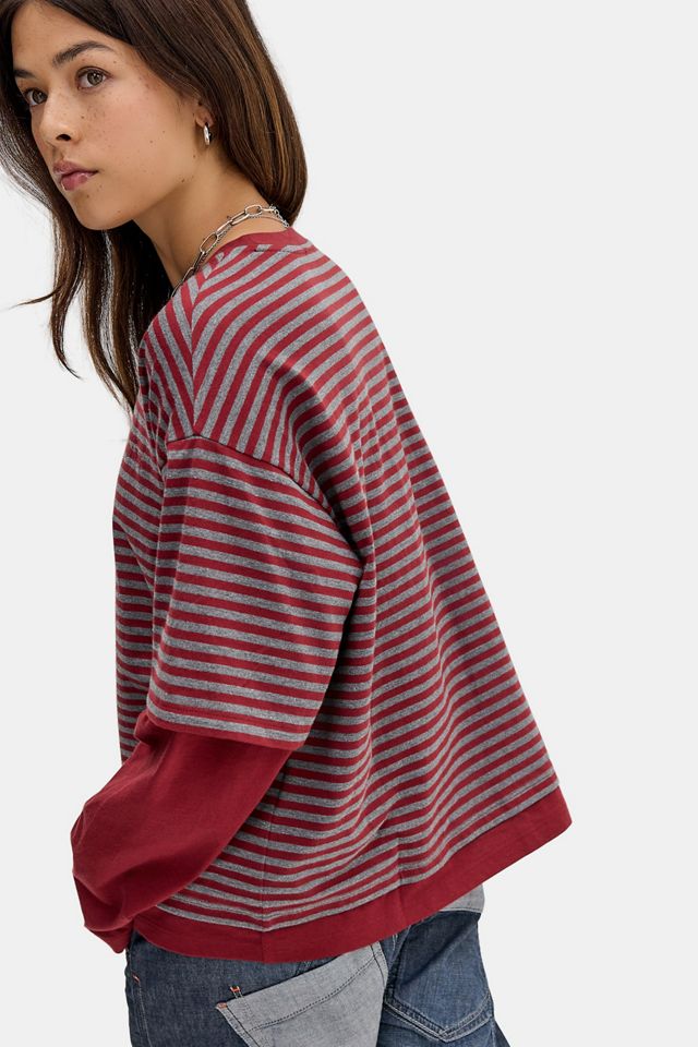 BDG Arlo Double Layer Long Sleeve T-Shirt #3