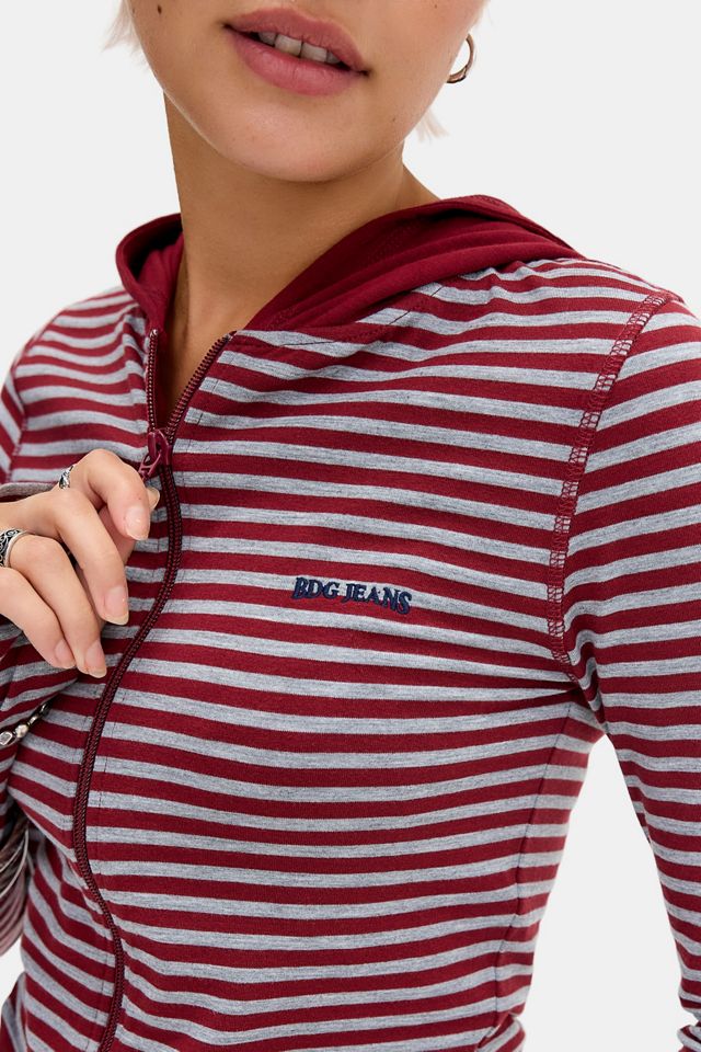 Sudadera con Capucha de Manga Larga a Rayas Bekki de BDG #2