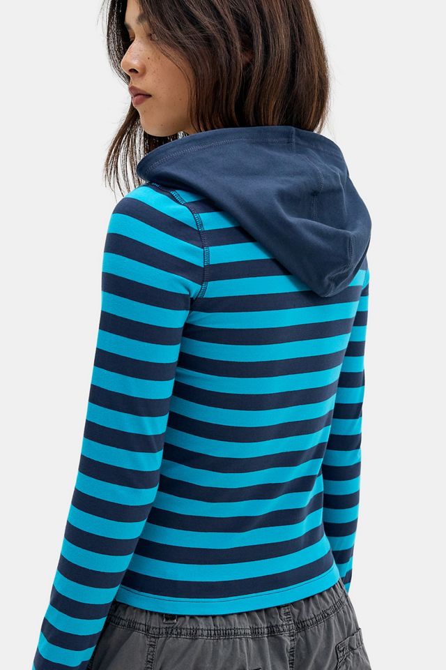 BDG Bekki Long Sleeve Striped Hoodie #3