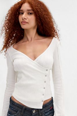 Cardigan Asimmetrico con Bottoni Nixon Silence + Noise