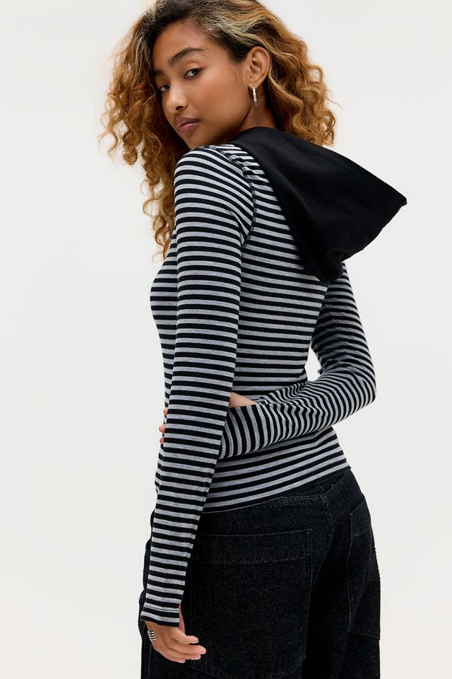 UO Bekki Stripe Hoodie #3