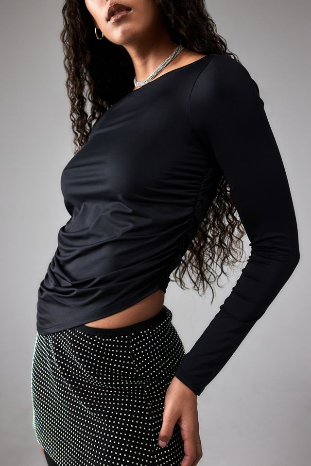 UO Chloe Long Sleeve Ruched Top #1