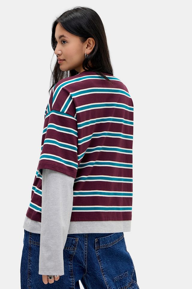 BDG Arlo Double Layer Long Sleeve T-Shirt #7