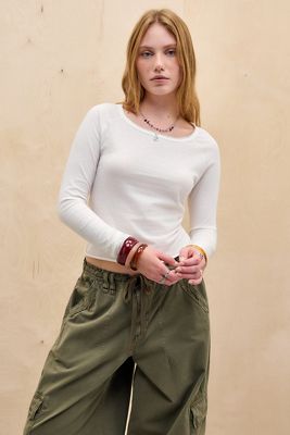 BDG Jake Maglia a maniche lunghe con scollo a barchetta