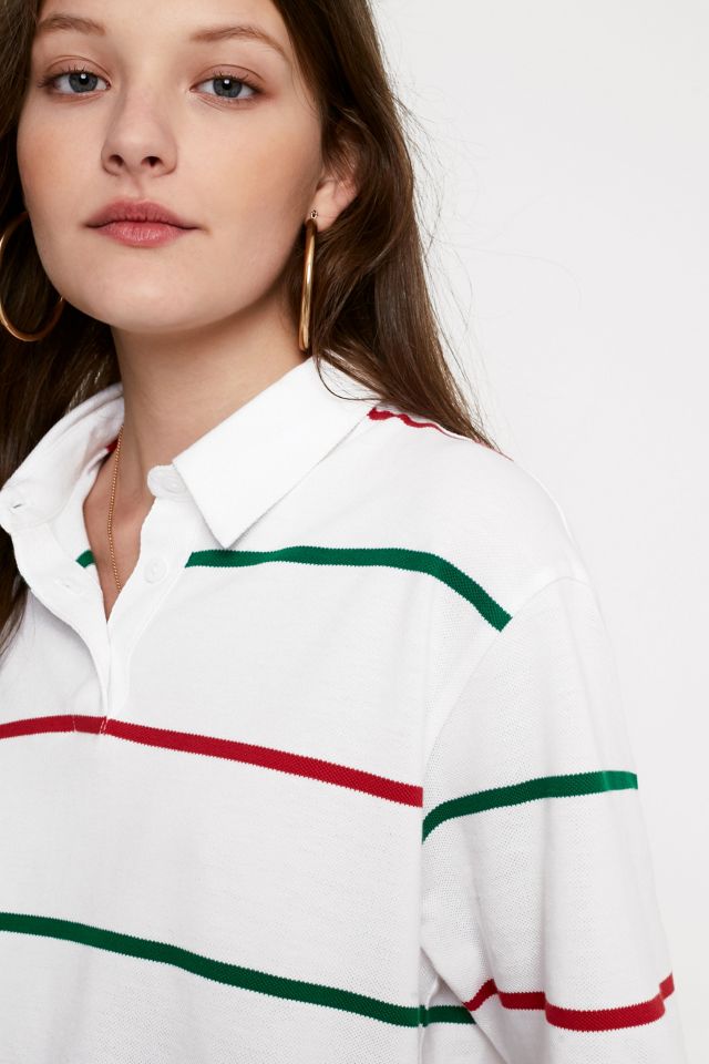 UO Wide Stripe Short Sleeve Polo Shirt #1