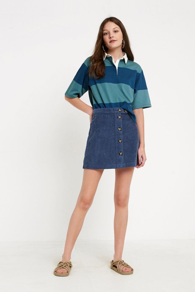 UO Bold Stripe Short-Sleeve Rugby Top #2