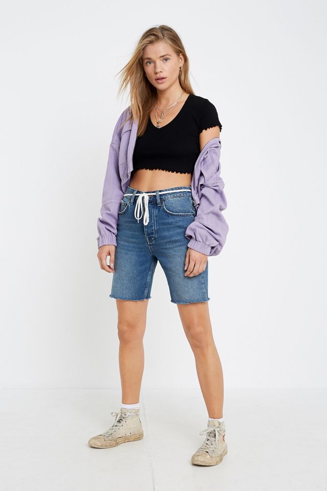 UO Lettuce Edge Cropped T-Shirt  #1