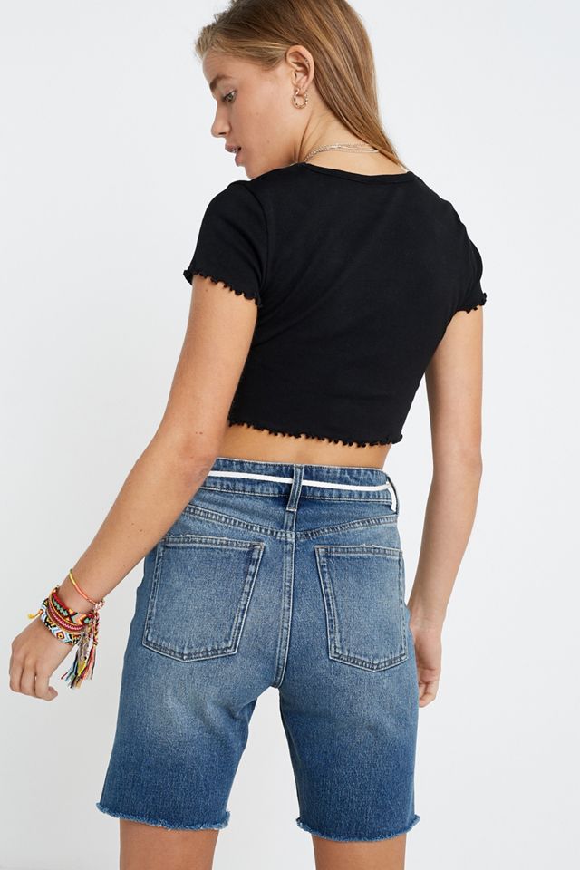 UO Lettuce Edge Cropped T-Shirt  #3