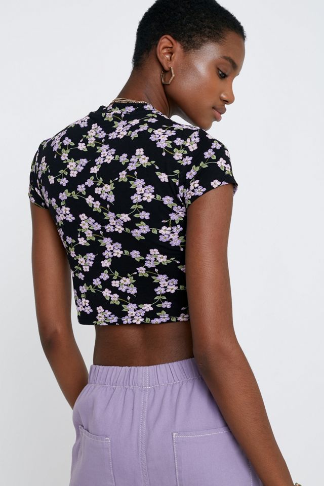 UO Blossom Print Ruched T-Shirt #2