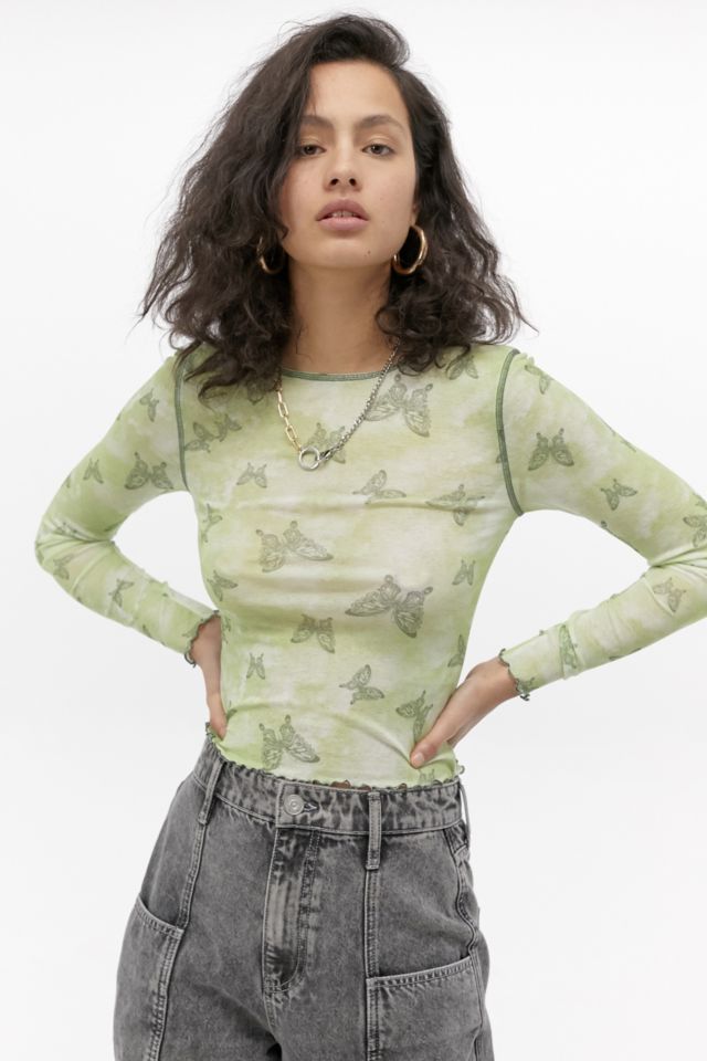 Mesh top 2024 urban outfitters